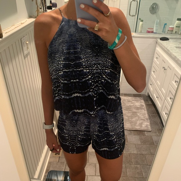 Dresses & Skirts - Snakeskin Romper Size S (Mixology Stores)